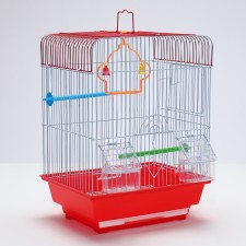 Poultry cell is equipped BD-1/2Q, 30 x 23 x 39 cm, red