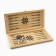 Backgammon "Hunters on a halt", wooden board 50 x 50 cm, with a field for playing checkers