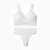 Female set (top, thongs), white color, size 42-46
