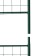 Shpalera, 190 × 50 × 1.6 cm, metal, green, "collapsible grid"