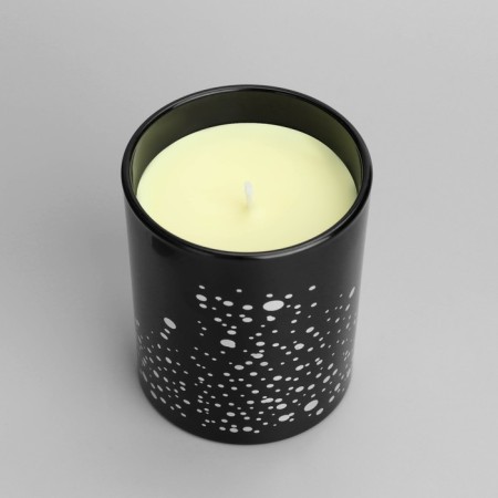 Aromatic candle "Silver Spot", blackberry, black glass-5
