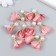 Decor for creativity Textile "Flower with pearls. Pink" set 10 pcs 2.5 cm