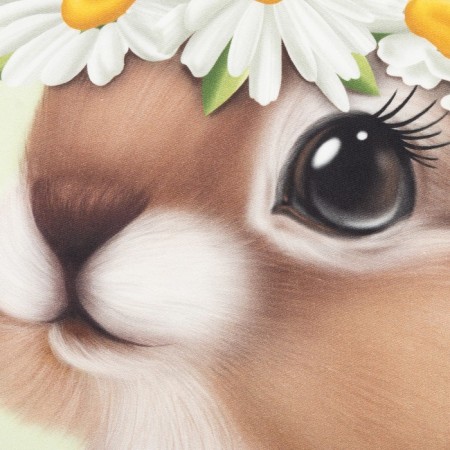 Ethel towel "Bunny with daisies" 40x70 cm, 100% HL, sarzha 190 g/m2-2