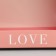 Gift box, packaging, "love" 16.5 x 12.5 x 5 cm