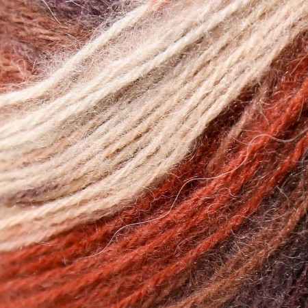 Yarn "Angora Active" 25% moher, 75% acrylic 500m/100g (851 Bel-Krasn-brown)-2