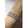Bracelet with pearls "Milligan" two paths, ball No. 4, white color in silver, d = 5.8 cm