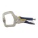 Hand tundra clamp, reinforced point capture, with a latch, 2k handles, 220 mm