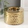 Ceramics candlestick on 1 candle "rain drops on the sand" d = 4 cm gold 9x9x6 cm