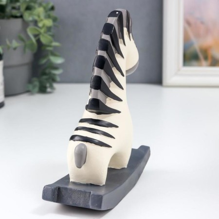 Souvenir Polystone "Honk-rocking" White 16.5x5.5x14 cm-3