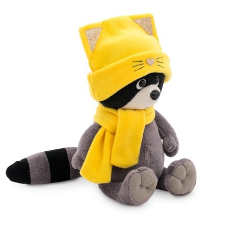 Soft toy "Raccoon Danny" in a cap kitten 20 cm-2