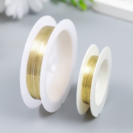 Wire for creativity "Astra" 0.2 mm, 10 m, gold