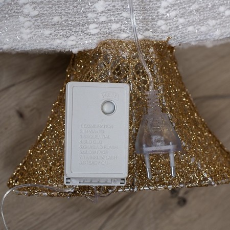 LED figure "Christmas tree" 40 × 50 × 10 cm, metal, textiles, 220 V, glow warm white-4