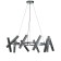 Suspended Indigo lamp, 13006/10p Chrome. 10x28W, G9, 680x680x225/1365 mm