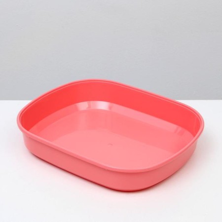 Closed toilet with a scoop, 47 x 40 x 39 cm, white-pink-8