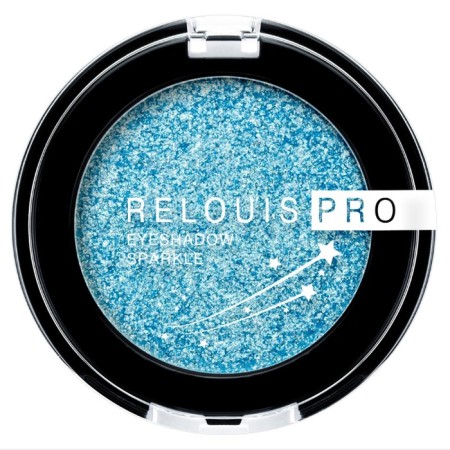 Features of the eyelids Relouis Pro Eyeshadow Sparkle, tone 05 MERMAID Tail/Blue-Green, 2.9 g