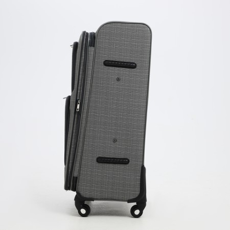 Big suitcase 28 ", lightning department, code castle, 4 wheels, 2 outer pockets, color gray color-3