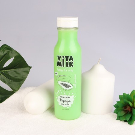 Vitamilk gel shower, papaya and milk, 350 ml-3