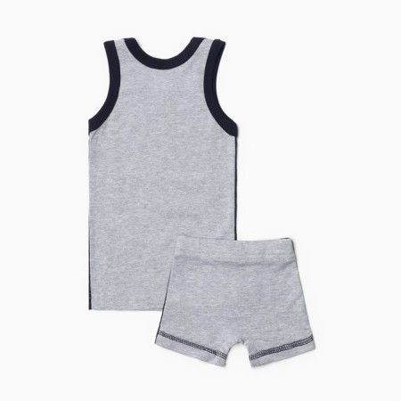 Set for a boy (T -shirt, panties), gray color, height 104 cm-3