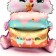 Foil ball 37 "Bunny with cake", pink color