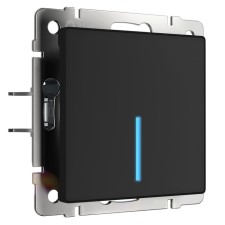 Sensor switch W4510608, single-clavy, with a Wi-Fi function, black