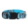 Collar with backlight tiger 3 glow modes size M, Osh 32-50 x 2.5 cm blue blue