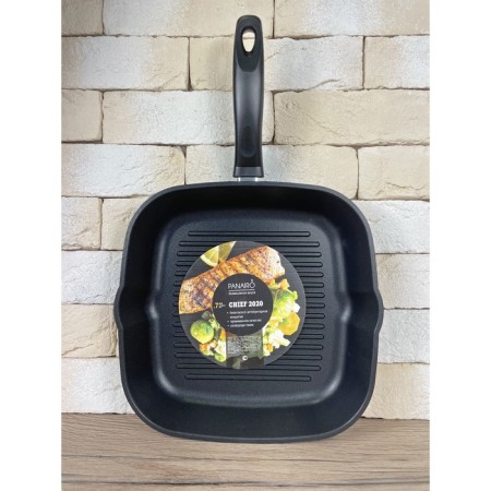 Pan -grill pan -chief, cast aluminum, size 27x27 cm-1