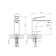 Mixer for the sink Rush Palm PL2530-11, single-leaf, chrome