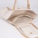 Zipper bag with lightning, beige color