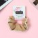 Hair elastic band "Orbit" classic edge, 10 cm, brown-white