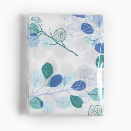 Crystick 1.5 joint venture and I "Eucalypt" color blue 147x210 ± 3, 100% cotton, calico, 120 g/m2-3