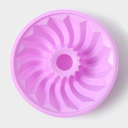 The form for baking the share "German cupcake. Custard ", silicone, d = 21 cm, lilac color-6
