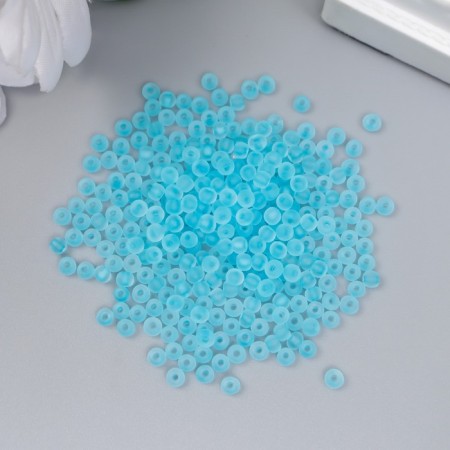 Glass beads 8/0 "matte translucent. Lake" 10 grams-1