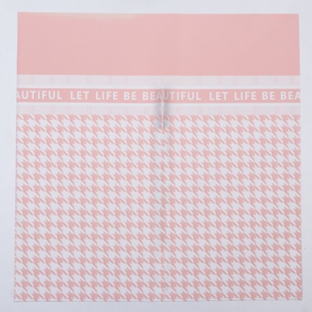 Floristic film, "Beautiful Life", pink 58x58cm-2