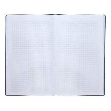 The weekly of the undated A5, 64 sheets, on the stitch, an integral cover of artificial leather, blue-2