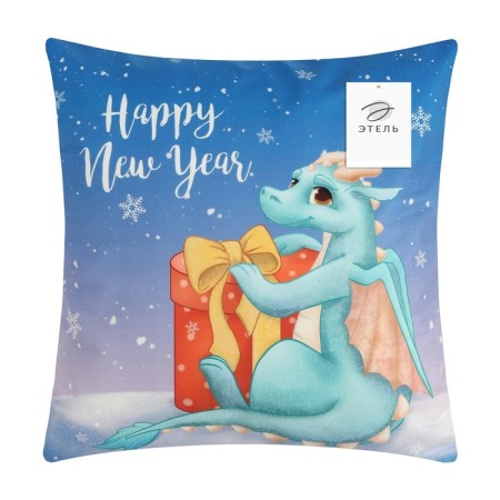 Pillowess Decorative Ethel "Happy New Year" 40x40 cm, 100 polyester, velor-4