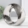 Souvenir Ceramics "Abstraction. Ring" silver 23x8.5x21.5 cm