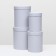 Set of round boxes 4 in 1 23 x 23 x 25 - 15 x 15 x 20 cm white