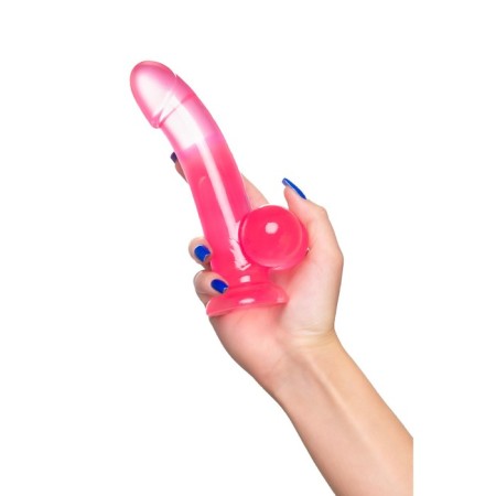 Realistic phallimitator A-Toys by Toyfa Fush, TPE, Pink Color, 18 cm-9