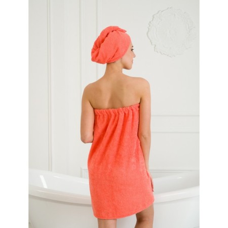 Set for a female bath: Chalma, Pareo, Mitten, Size XL-3XL-2