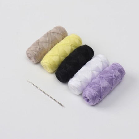 Set of threads "Road", 45LL, 100 m, 5 pcs, color colorful color-4
