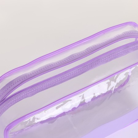 Lightning cosmetic bag, lilac color-2