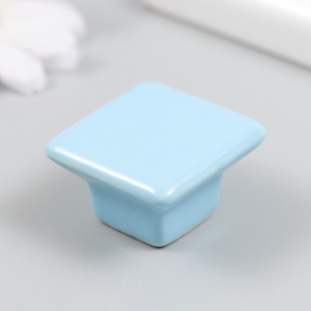 Pen for the casket ceramics, metal "Square" Blue 3.3x3.3x2.1 cm-1