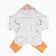 Orange overall overalls, fleece, XL (DS 32-34, Osh 32, OG 40-44 cm)