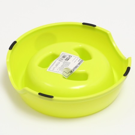MISK Plastic slow feeding18 x 18.5 x 5.5 cm, green-2