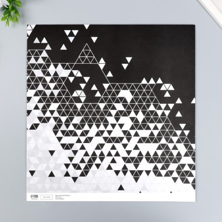 Scrapbooking paper bilateral "style" density 180 g 30.5x32 cm-2