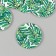 Decor for creativity wood "Circle. Leaves Monsters" d = 3 cm