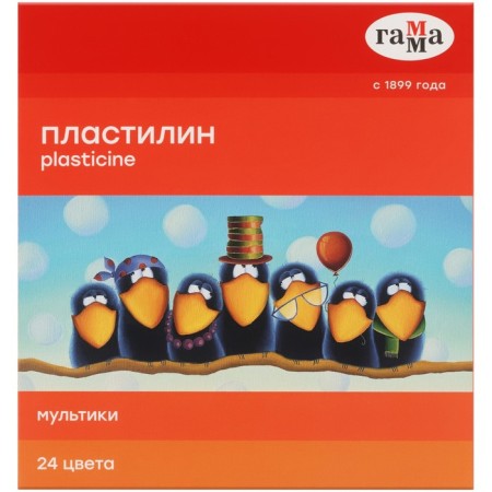 Plasticine, 24 colors, 480g, gamma "cartoons", with stack, cardboard packaging (371595)-5