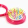 The comb is massage, folding, with a mirror, 6 × 6 x 3 cm, color pink mix