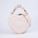 Bag Cross-Bodi with a zipper, white color