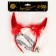 Carnival costume of the cheurtic "Devil in the flesh", chocker, horns